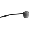 Occhiali da sole Maui Jim Hookipa Ultra G Shiny Black Neutral Grey MauiUltra
