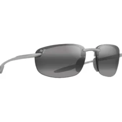 Occhiali da sole Maui Jim Hookipa Ultra Metal Matte Silver Neutral Grey MauiUltra