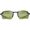 Occhiali da sole Maui Jim Hookipa Ultra G Matte Black Maui Ht MauiUtra