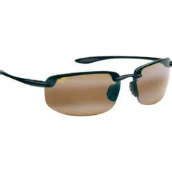 Occhiali da sole Maui Jim Hookipa Noir Brillant Hcl Bronze Polycarbonate Bidegrade