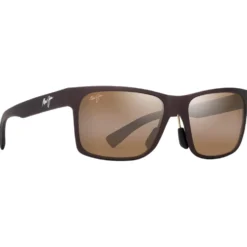 Occhiali da sole Maui Jim Hoopili Metal Matte Brown Hcl Bronze Mineral Superthin