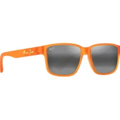 Occhiali da sole Maui Jim Kuniahi Asian Fit Matte Transparent Orange Neutral Grey MauiPure