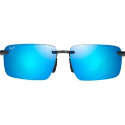 Occhiali da sole Maui Jim Laulima Gris Foncé Transparent Blue Hawaii MauiPure