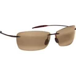 Occhiali da sole Maui Jim Lighthouse Rootbeer Hcl Bronze Polycarbonate Bidegrade