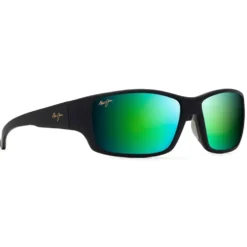 Occhiali da sole Maui Jim Local Kine Soft Black Maui Green Minéral Superthin