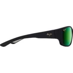 Occhiali da sole Maui Jim Local Kine Soft Black Maui Green Minéral Superthin