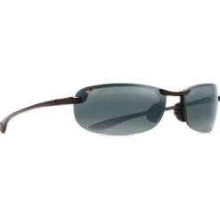 Occhiali da sole Maui Jim Makaha Noir Brillant Gris Neutre Polycarbonate Bidegrade