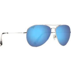 Occhiali da sole Maui Jim Mavericks Silver Bleu Hawaï MauiPure