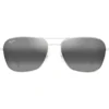 Occhiali da sole Maui Jim Naauao Argent Brillant Gris Neutre MauiPure