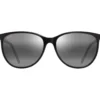Occhiali da sole Maui Jim Ocean Noir Brillant Gris Neutre Minéral Superthin
