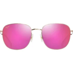 Occhiali da sole Maui Jim Olali Asian Fit Doré Clair Brillant Violet Rose Maui Sunrise MauiPure