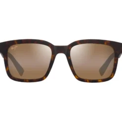 Occhiali da sole Maui Jim Opiopio Asian Fit Havane Foncé Mat Bronze HCL MauiPure
