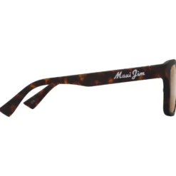Occhiali da sole Maui Jim Opiopio Asian Fit Havane Foncé Mat Bronze HCL MauiPure