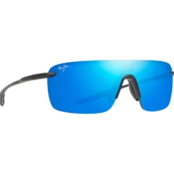 Occhiali da sole Maui Jim Palulu Matte Black Blue Hawaii MauiBrilliant