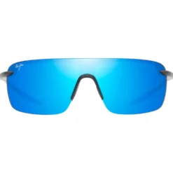 Occhiali da sole Maui Jim Palulu Matte Black Blue Hawaii MauiBrilliant