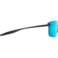 Occhiali da sole Maui Jim Palulu Matte Black Blue Hawaii MauiBrilliant
