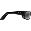 Occhiali da sole Maui Jim Peahi Noir Brillant Gris Neutre Minéral Superthin