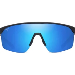 Occhiali da sole Maui Jim Pāluna Matte Black Blue Hawaii MauiBrilliant