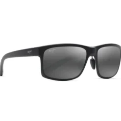 Occhiali da sole Maui Jim Pokowai Arch Noir Matte Gris Neutre MauiPure