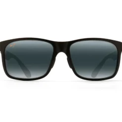 Occhiali da sole Maui Jim Red Sands Noir Matte Gris Neutre MauiPure