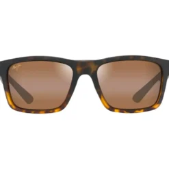 Occhiali da sole Maui Jim The Flats Noir Ecaille Hcl Bronze Mineral Superthin