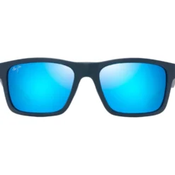 Occhiali da sole Maui Jim The Flats Bleu Marine Clair Blue Hawaii Mineral Superthin