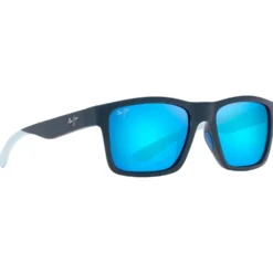 Occhiali da sole Maui Jim The Flats Bleu Marine Clair Blue Hawaii Mineral Superthin