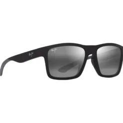 Occhiali da sole Maui Jim The Flats Noir Mat Gris Gris Neutre Minéral Superthin