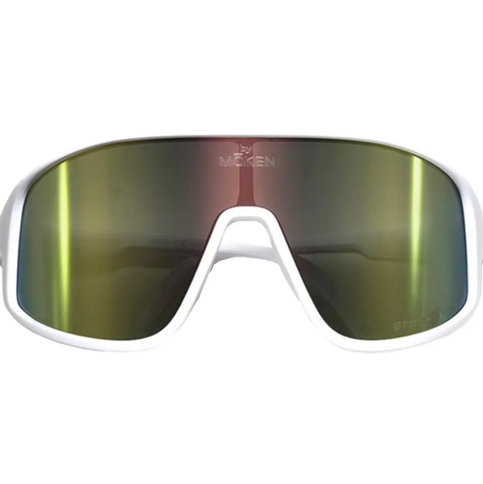 Occhiali da sole Moken Vision Rockett White Purple Gold Polarized