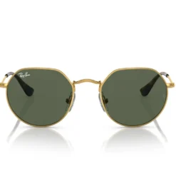 Occhiali da sole Ray Ban Jack Kids Polished Arista Gold Green