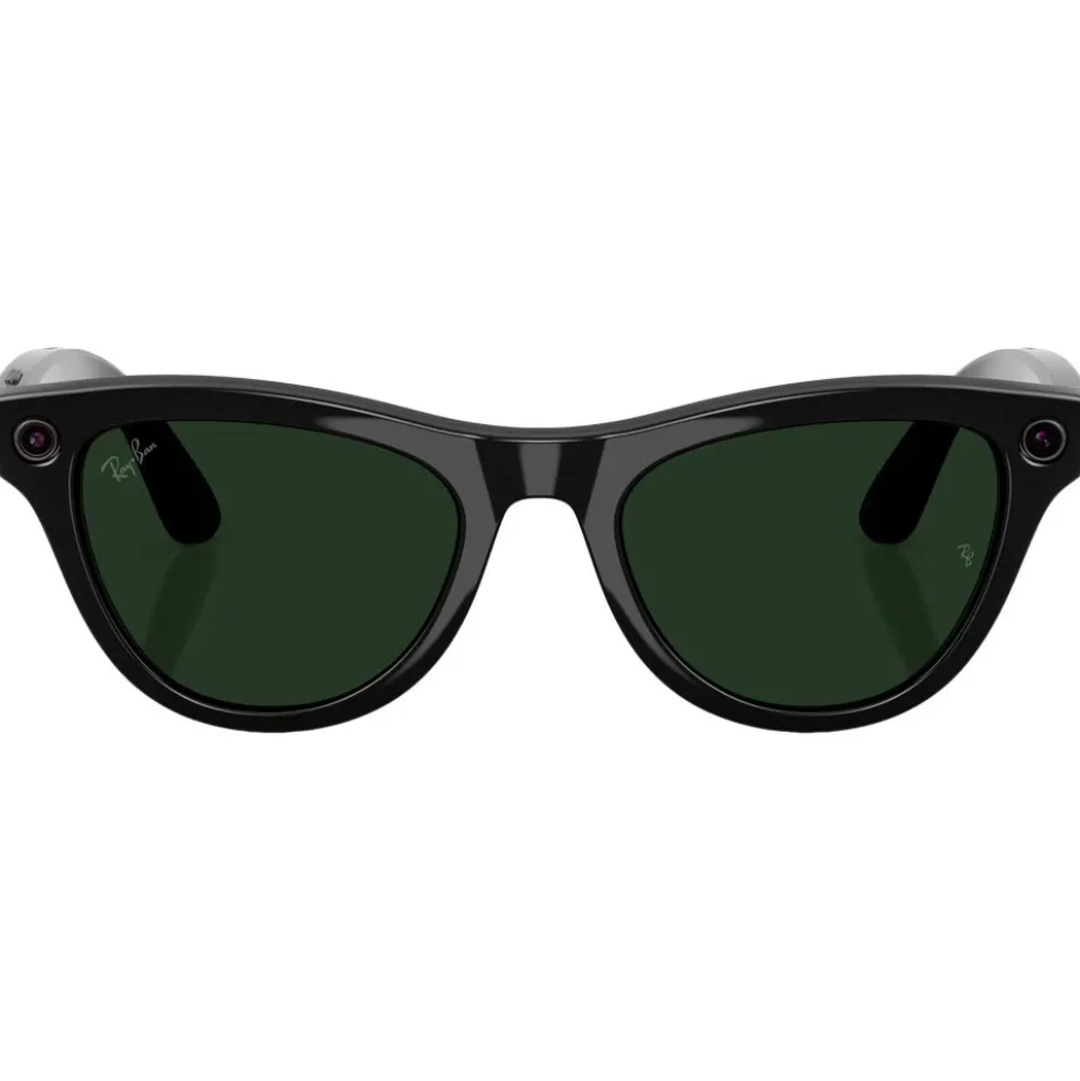 Occhiali da sole Ray Ban Meta Skyler Gen 2 Shiny Black Transition Green Graphite