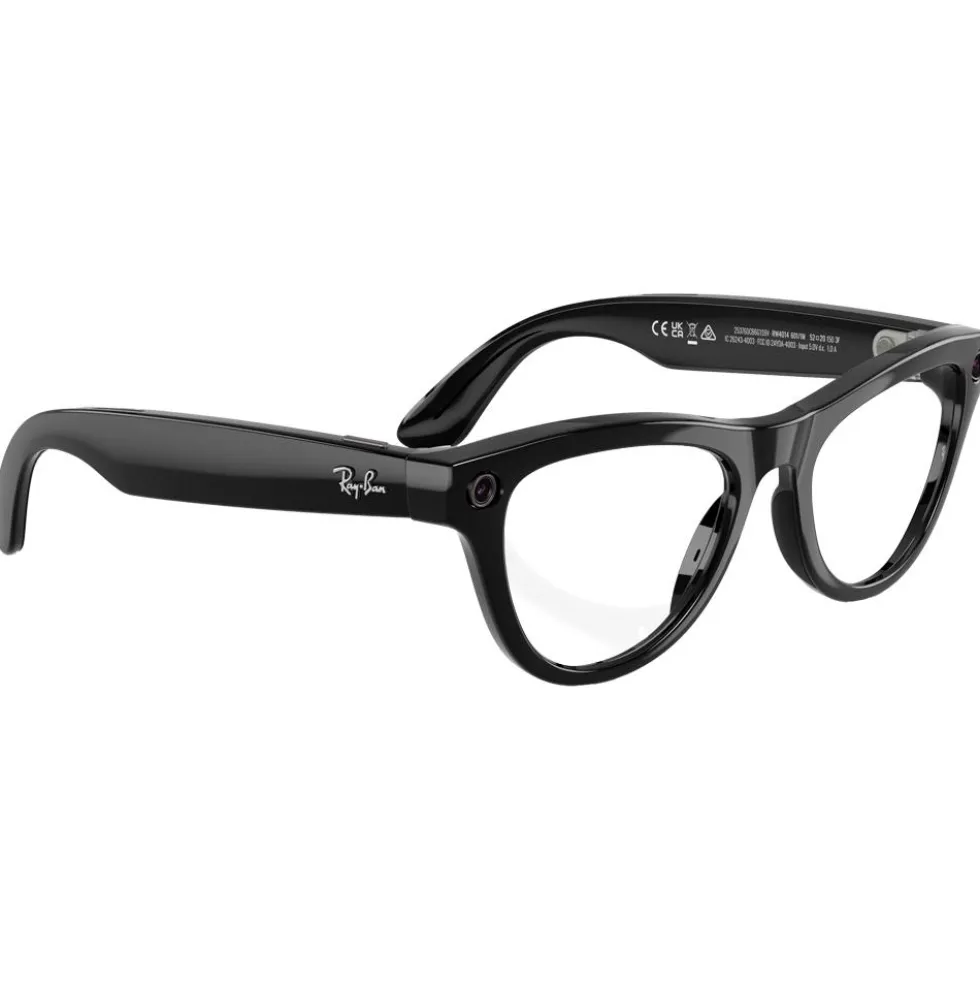 Occhiali da sole Ray Ban Meta Skyler Gen 2 Shiny Black Transition Green Graphite