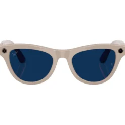 Occhiali da sole Ray Ban Meta Skyler Gen 2 Shiny Chalk Grey Transitions Saphir Incolore