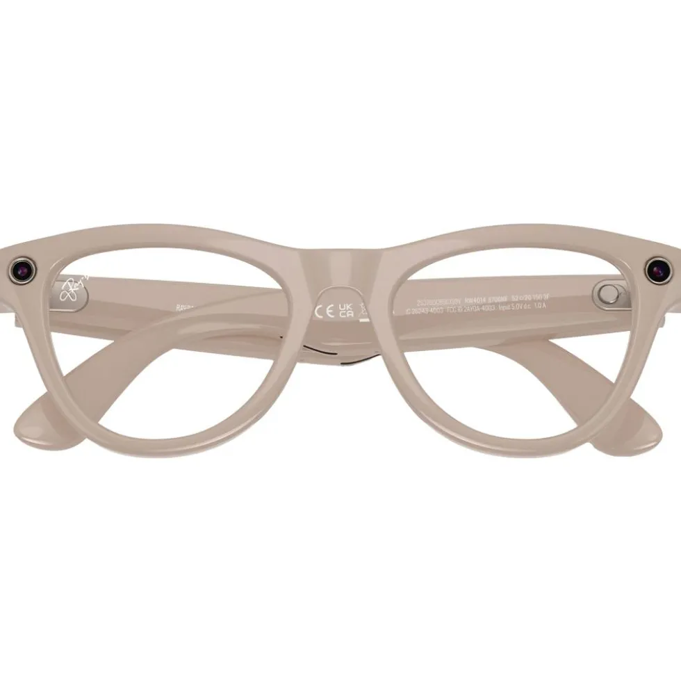 Occhiali da sole Ray Ban Meta Skyler Gen 2 Shiny Chalk Grey Transitions Saphir Incolore