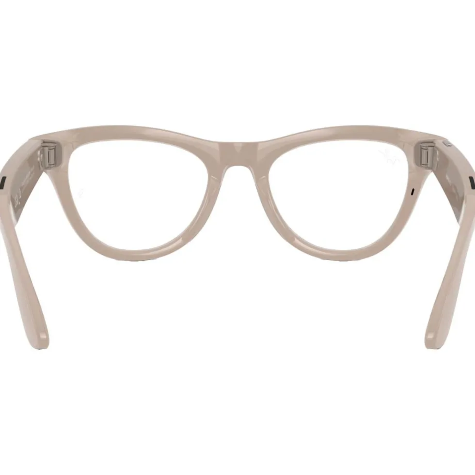 Occhiali da sole Ray Ban Meta Skyler Gen 2 Shiny Chalk Grey Transitions Saphir Incolore