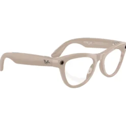 Occhiali da sole Ray Ban Meta Skyler Gen 2 Shiny Chalk Grey Transitions Saphir Incolore