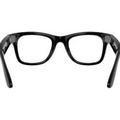 Occhiali da sole Ray Ban Meta Wayfarer Gen 2 Shiny Black Transitions Green Graphite Incolore