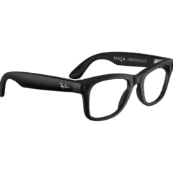 Occhiali da sole Ray Ban Meta Wayfarer Gen 2 Matte Black Transitions Grey Translucide