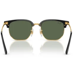 Occhiali da sole Ray Ban New Clubmaster Kids Polished Black Gold Dark Green