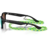 Occhiali da sole Ray Ban New Wayfarer Kids Polished Black Light Green Blue Mirror