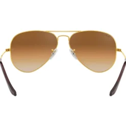 Occhiali da sole Ray Ban RB3025 Aviator Polished Gold Light Brown Gradient