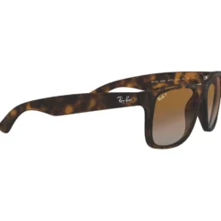 Occhiali da sole Ray Ban RB4165 Justin Classic Matte Havana Brown Grey Polar