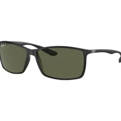 Occhiali da sole Ray Ban RB4179 Liteforce Tech Matte Black Green G-15 Polar
