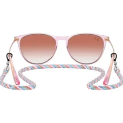 Occhiali da sole Ray Ban RB9060S Erika Kids Polished Translucide Purple Gradient Red Incolore