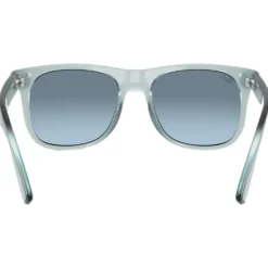 Occhiali da sole Ray Ban RB9069S Justin Kids Polished Translucide Blue Pink Gradient Blue Grey Mirror