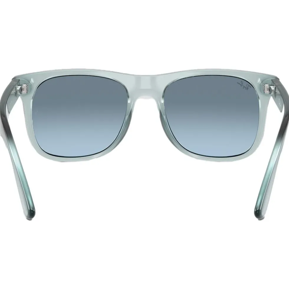 Occhiali da sole Ray Ban RB9069S Justin Kids Polished Translucide Blue Pink Gradient Blue Grey Mirror