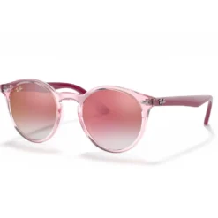 Occhiali da sole Ray Ban RB9064S Kids Polished Pink Translucide Red Gradient Incolore