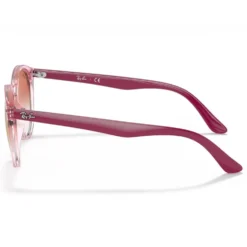 Occhiali da sole Ray Ban RB9064S Kids Polished Pink Translucide Red Gradient Incolore
