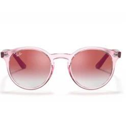 Occhiali da sole Ray Ban RB9064S Kids Polished Pink Translucide Red Gradient Incolore