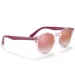 Occhiali da sole Ray Ban RB9064S Kids Polished Pink Translucide Red Gradient Incolore